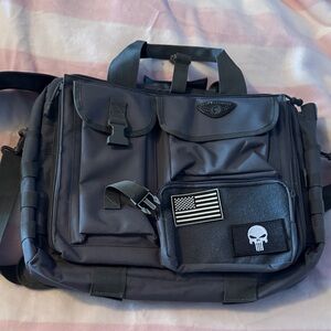 Tactical Gray Messenger Bag
